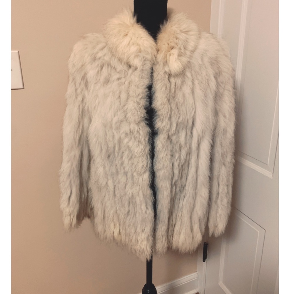 Cream Faux Fur Jacket - Women's Cozy Coat